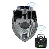 JJsdwin Futterboot, Doppelmotor Nachtangeln, Fischköder Köderboot mit GPS, Produktgröße 25x50x15cm | Maximale Geschwindigkeit: 10000rpm | 500m Ferngesteuert