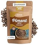 Pimentkörner Monte Nativo (250g) - Piment ganz ideal für Lebkuchen - Allspice - Schonend getrocknete und aromatische Gewürze ideal zum Kochen und Würzen - Intesives Aroma und Geschmack