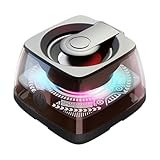 Tragbarer Bluetooth-Lautsprecher, wasserdicht, kabellos, tragbarer Stereo-Sound mit magnetischem, kabellosem RGB-Farblicht, Handyhalterung für Innen- und Außenbereich, Dusche, Strand, Badezimmer, Golf