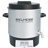 BIELMEIER Einkochautomat Edelstahl Digital einmachen einwecken 1800 W 27 Liter Edelstahl Auslaufhahn 3/8' BHG411.2 Made in Germany