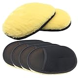 FUNOMOCYA 6 Stück Waschhandschuh waschen Plüsch Fausthandschuh Handschuhe Außen Wolle Auto putz zubehör Car Detailing Accessory Autowaschhandschuh Malerhandschuh mit Daumen Wollvlies