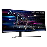 LC-Power LC-M34-UWQHD-165-C 34 Zoll UltraWide Curved PC Gaming Monitor, 165Hz,FreeSync,HDR 400,1ms,3440 x 1440,schwarz
