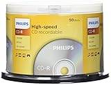 Philips CD-R Rohlinge High-Speed (700 MB / 80 Minuten, 52x Speed , 50er Spindel)