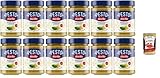 Barilla Pesto Basilico e Limone, Italienische Basilikum-Zitronen Sauce, 12 x 190g, + Italian Gourmet polpa 400g