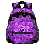 Süßer Kleinkind-Rucksack – rote und weiße Blumen, moderne Kindertasche für Vorschule, Schule, Mädchen und kleine Kinder, Mehrfarbig 13, 25.4x10x30 CM/10x4x12 in