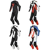 Dainese Lederkombi Laguna Seca 5 Perforiert Einteiler, WHITE/BLACK, 44