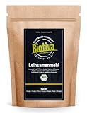 Leinsamenmehl Bio 2kg (2x1kg) - Flachspflanze - Low Carb Mehl - glutenfrei sojafrei laktosefrei - Premium Bio- Qualität - zertifiziert und kontrolliert in Deutschland - Biotiva