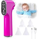 Baby Nasensauger, Nasensauger Baby Elektrisch mit LED-Lampe, 4 wiederverwendbare Silikon-Rotzsaugerdüsen & 3 Saugstufen für Neugeborene, Kleinkinder und Kleinkinder Copper Blue