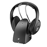 Sennheiser RS 120-W Wireless On-Ear-Kopfhörer für kristallklaren Fernsehton - leichtes Design, 3 Klangmodi, 60 m Signalreichweite, inkl. Kombi-Sender/Ladegerät - Schwarz