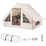 Aufblasbares Zelt,KOCAN Wasserdichtes aufblasbares Zelt,Campingzelt zum Angeln,Wandern,Rucksackreisen,für 3–8 Personen