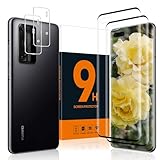 Carantee Schutzfolie für Panzerglas für Huawei P40 Pro 5G, 3D-Volle Bedeckung Schutzglas, 0,33mm 9H Härte Anti-Kratzen, 2+2 Stück Ultra-klar Blasenfrei Huawei P40 Pro Displayschutzfolie+Kameraschutz