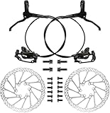 Mhwgo Fahrrad Hydraulische Scheibenbremse, Scheibenbremse Fahrrad Set Vorne 800mm Und Hinten 1400mm, MTB Aluminium Hydraulische Bremse Fahrrad mit 160mm Scheibenbremse für BMX Rennrad Mountainbike