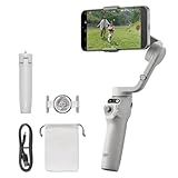 DJI Osmo Mobile 6, 3-Achsen-Handy-Gimbal, Objektverfolgung, integrierter Verlängerungsstab, tragbar und faltbar, Android- & iPhone-Gimbal, Vlogging-Stabilisator, YouTube TikTok Video, Platinum Grau