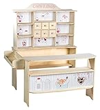 roba Kaufladen, 'Café & Shop', Holz natur, 6 Schubladen, Seitentheke & Theke mit Bedruckung