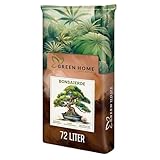 Green Home Bonsai Erde 72L – Hochwertige Bonsaierde für gesunde Wurzeln & optimale Drainage – Spezialmischung mit Perlit, Kokosfasern & Rindenhumus – Ideal für Indoor & Outdoor Bonsai