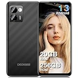 DOOGEE N50PRO Android 13, 20 GB RAM + 256 GB ROM, Octa-Core, 50 MP AI-Kamera, 4200 mAh Akku 18 W, 6,52 Zoll HD+, 1TB SD Smartphone Widevine L1, Fingerabdruck/GPS/WIFI-2023