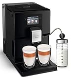 Krups Intuition Preference Kaffeevollautomat mit Milchschlauch, 11 Getränke, Personalisierung, 2-Tassen-Funktion, Kaffeemaschine, Schwarz, EA872810