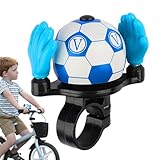 yakermur Fahrradklingel für Kleinkinder – Fahrradklingel aus Aluminium, Fußball, Fahrradzubehör für Jugendliche, Straße, Mountainbike, Stadt, Strand, Jungen, Mädchen