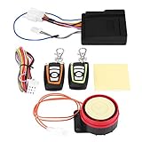 CYTGOUPER 12V 125db Universelles Motorrad Alarmanlage mit 2 Fernbedienung,ABS Material Motorrad Alarmanlage,5 Empfindlichkeit Einstellbar Roller für Meisten Motorrads