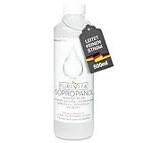 PURIVITA® Isopropanol 99,9% [500ML] - Reinigungsalkohol Isopropanol - Reiner Alkohol zum Reinigen von Haushalt & Industrie - Isopropylalkohol - Desinfektionsmittel Reiner Alkohol - Ethylalkohol