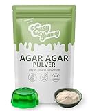 Easy Yummy Agar Agar Pulver (100g), Veganes Gelatinepulver, 100% Halal Veganes Gelatinepulver