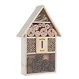 ESTEXO Insektenhotel Insektenhaus Nistkasten Brutkasten Insekten Hotel Holz Bienen Unterschlupf Schmetterling (48x31x10 cm)