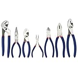 Zangen Set Haushalt - Kombizange Spitzzange Seitenschneider Wasserpumpenzange | Tragbares 7-teiliges Werkzeug-Set Für Heimwerker | Rutschfeste Griffe | Robust Für Reparaturen & Montage