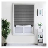CSSHNL Plissee zum Kleben Einfache Plissee-Jalousien for Fenstertüren, Rollos for Zuhause, Kinderzimmer, Schlafzimmer, Küche, Badezimmer, Verdunkelungsrollo(Blind Shade Grey,60cm W x 150cm L)