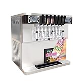 GRFIT Ninja creami 7-Loch-Eismaschine mit Mehreren Geschmacksrichtungen, Desktop-Eismaschine, kommerzieller vollautomatischer Milchteeladen Speiseeisbereiter