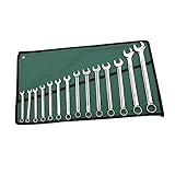 Tofficu 14 Stück Reparaturschlüssel Bausatz Schraubenschlüssel Einstellbar Ratsche Standard-kit Mit Metrischen Enden Drehmomentschlüssel Buchse Reversibel 45# Stahl