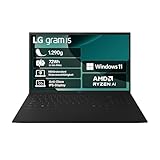2025 LG gram Notebook 15 Zoll Laptop - AMD Ryzen AI 7 350 (16GB RAM, 1TB Dual SSD, AMD Radeon 860M Graphics, Windows 11 Home, Bluetooth 5.3, Thunderbold 4) - Schwarz
