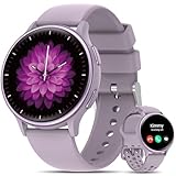 NAIXUES Smartwatch Damen mit Telefonfunktion 1,27 Zoll Fitnessuhr Damen mit Herzfrequenz, Schlaf, Menstruationszyklus, UV Index, 70+ Sportmodi IP68 Wasserdicht Sportuhr für iOS und Android, Lila