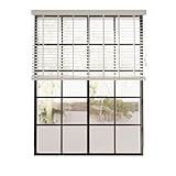 Cocoon Bambus Jalousien 110 x 240 - Jalousien Fenster Innen - Jalousie Bambus - 50mm Lamellen - Weiß