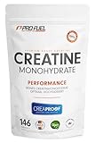 CREAPROOF® Creatin Monohydrat 500g - Kreatin-Monohydrat mit höchster Reinheit, durch unabhängige Laboranalysen bestätigt - Creatine frei von Schwermetallen oder Schadstoffen - Premium Kreatin Pulver