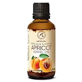 Aprikosenkernöl 50ml - Aprikosenöl - Prunus Armeniaca aus Italien - Kaltgepresst - Rein & Natürlich - Trägeröl - für Haut - Körperpflege - Haarpflege - Trockenes Haar - Spliss Entferner