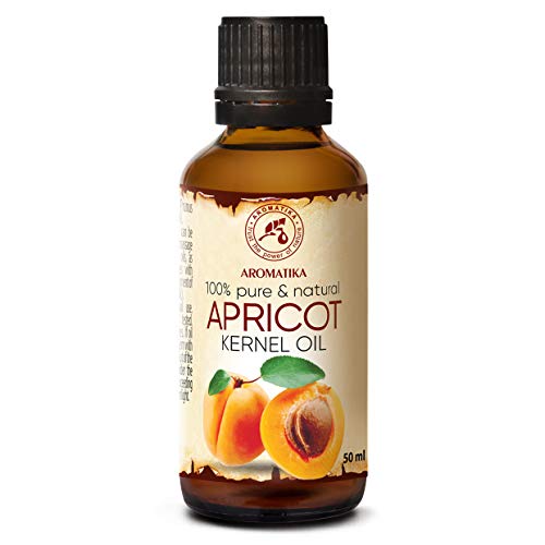 Aprikosenkernöl - 50ml - Aprikosenöl - Prunus Armeniaca aus Italien - Kaltgepresst - Rein & Natürlich - Trägeröl - für Haut - Körperpflege - Haarpflege - Trockenes Haar - Spliss Entferner