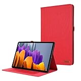 Vergilbungsfreie Tablet-Hülle Schlanke Hülle kompatibel mit Samsung Galaxy Tab S7 (SM-T870) 11 Zoll – Ultradünne Klapphülle mit Standfunktion und automatischem Aufwachen/Schlafen | Weiche TPU-Rückseit