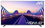 JVC Fernseher 43 Zoll Smart TV VIDAA LT-43VDF5455 - Full HD Fernseher, HDR TV mit integriertem Triple-Tuner, LED TV schwarz