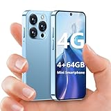 BLKE Max 4G Mini-Smartphone, 4+64 GB entsperrtes Mini-Handy mit 3,88-Zoll-HD-Bildschirm, 2000-mAh-Akku, 5-MP-Kamera, Dual-SIM, ultradünnes Design als Kinderhandy (Blau, 64GB)