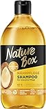 Nature Box Shampoo Nährpflege (385 ml), Shampoo für trockenes Haar mit kaltgepresstem Argan-Öl, Haarshampoo für intensive Pflege, Flasche aus 100 % recyceltem Social Plastic