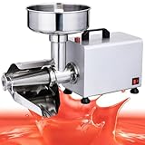 Kommerzielle Tomatenfräsmaschine, 370W elektrisches Tomatensieb, 90-160 kg/h Edelstahl-Tomatenpresse, automatische Tomatensiebs Fruchtpresse Squeezer für die Saucenhersteller