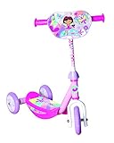 muuwmi Kiddyscooter – Tretroller für Kinder, 140/120 mm, 3-rädrig, kippstabil, Zauberfee, pink