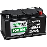 WINTER Premium Autobatterie 12V 100Ah 850A/EN statt 88Ah 90Ah 95Ah