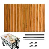 Klappkartentischplatte, Outdoor Cart Table Top | Gartenwagen Aluminiumlegierung Klapptafel | Camping Desktop -Anhang Utility Accessoires für Picknicks im Freien Essen zubereiten Mahlzeiten Barbecue