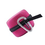 HOLIDYOYO Tragbare Lautsprecher Aufbewahrungstasche mit Abnehmbarem Sicherheitskarabiner Stoßfest Kratzfest mit Mesh Fach für USB Kabel Geeignet für Outdoor Reisen Wandern Zufällige Farbe