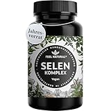 Selen Hochdosiert: 200µg Selen - 365 Tabletten - Hoch bioverfügbar durch 3 hochwertige Selenformen: Natriumselenit, L-Selenmethionin, Selenhefe - Laborgeprüft und in Deutschland produziert