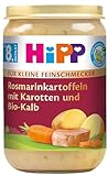HiPP für kleine Feinschmecker, Rosmarinkartoffeln mit Karotten und Bio-Kalb, 6 x 220g
