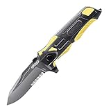 Walther Messer Pro Rescue Knife schwarz/gelb, 218mm