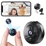 DVONE Mini Kamera, Mini Überwachungskamera 1080P HD, Kleine Kamera Live Übertragung Handy App, Batterie hat eine Starke Langlebigkeit, für Startseite Büro Sicherheit