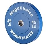 Farbige Hantelscheiben, 5,1 cm, 20,4 kg, 1 Hantelscheiben für Zuhause, Fitnessstudio, Krafttrainingsplatte für Gewichtheben